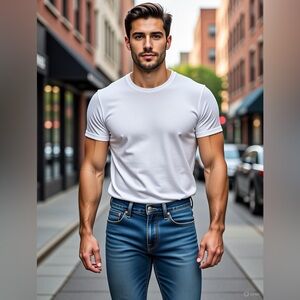 Dark Blue Denim Jeans